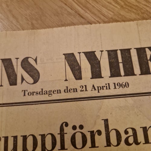 Dagens Nyheter 21 April 1960