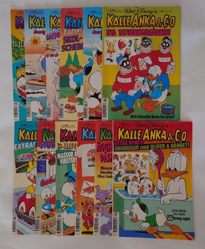 Walt Disneys Kalle Anka från 1990 (12 st)