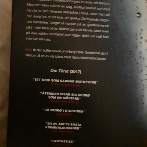 Kniv av Jo Nesbø, 2019