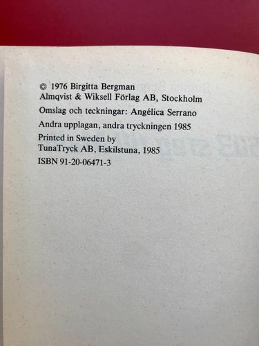 1503 STEG TILL MALIN Birgitta Bergman 1985