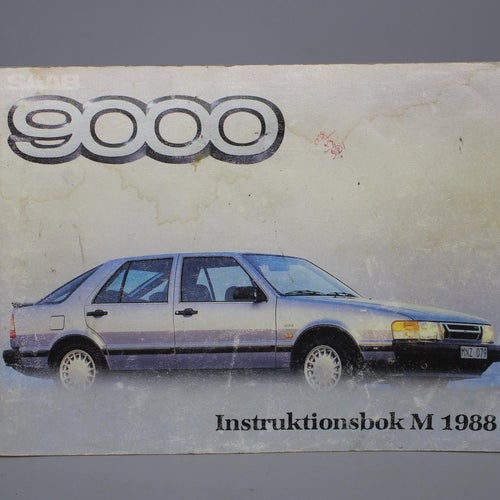 Instruktionsbok SAAB 9000 M 1988