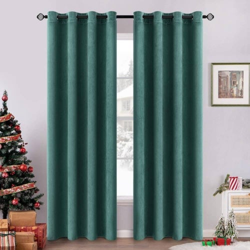 Moderiktig Mörkläggande Gardin i Sammet, (Pack-2) (140 * 225 cm)