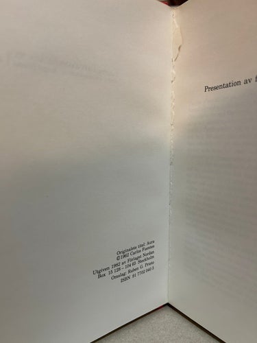 Aura av Carlos Fuentes, bok, Very Fine plus, SM