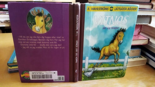 Vitnos lär sig hoppa av Marie Louise Rudolfsson, bok, Very Good plus, SM