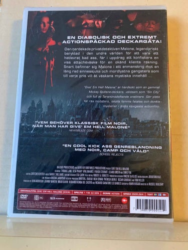 Give'em hell Malone, INPLASTAD, Dvd