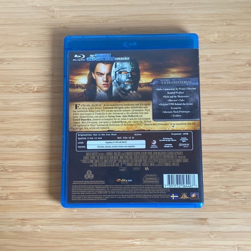 Mannen Med Järnmasken man with the iron mask (Blu-ray)