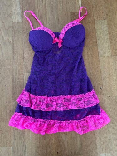 Lila, rosa babydoll storlek 70B