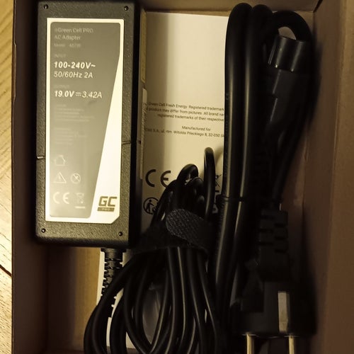 Green Cell PRO AC Adapter Input: 100-240V~ 50/60Hz 2A Output: 19.0V 3.42A Ny var