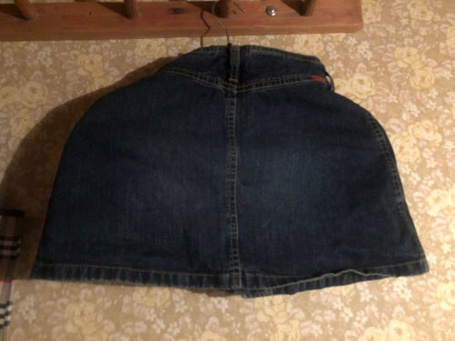 CAMERA JEANS mörkblå jeanskjol, storlek S. Made in Italy.