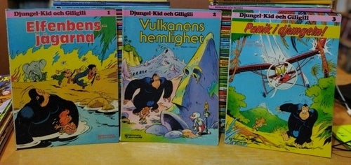 Djungel-Kid och Giligili Elfenbensjägarna, Vulkanens hemlighet, Panik i djungeln