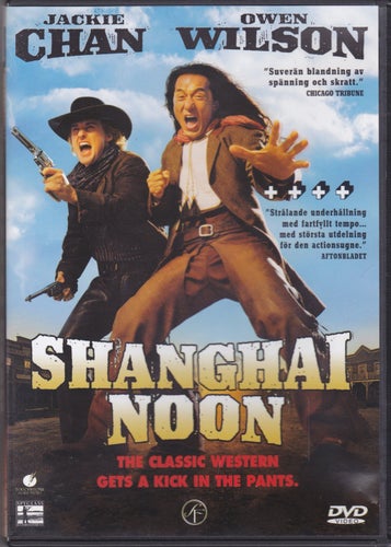 DVD / Shanghai Noon / Jackie Chan, Owen Wilson, Lucy Liu / Fint skick