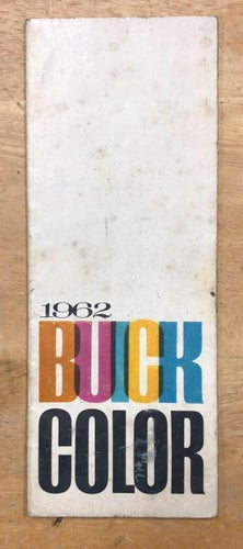 1962 Buick Color Pamphlet