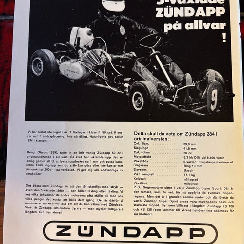Zündapp 284 50 cc 5vxl 1970 annons