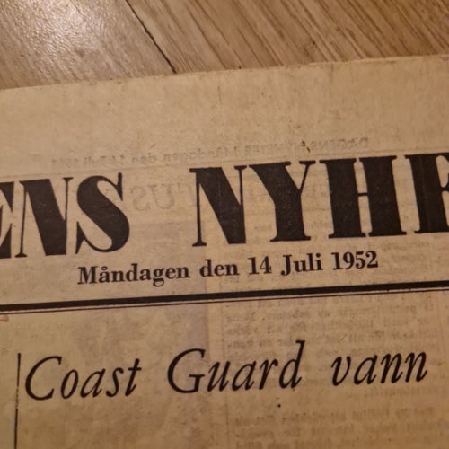 Dagens Nyheter tidning från 1952