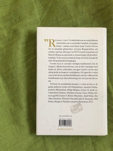 Retorik i tiden av Göran Hägg, 2008