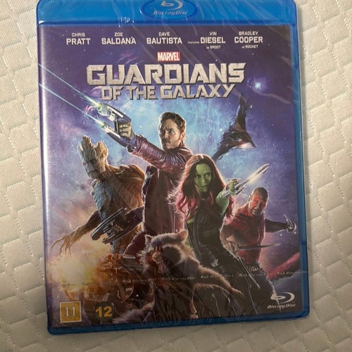 Guardians of the Galaxy Blu-ray, oöppnad