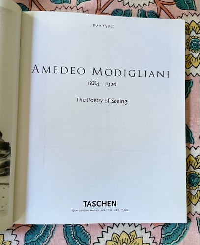 MODIGLIANI THE POETRY OF SEEING DORIS KRYSTOF TASCHEN KONSTBOK KATALOG KONST BOK