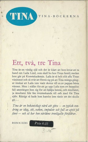 ETT TVÅ TRE TINA - RIA TOFFT ( HÅRD PÄRM)