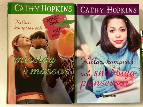3 böcker KILLAR, KOMPISAR OCH... Cathy Hopkins