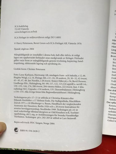 HÅLL HÄSTEN FRISK Att förebygga och bota sjukdomar Harry Pettersson Bernt Green