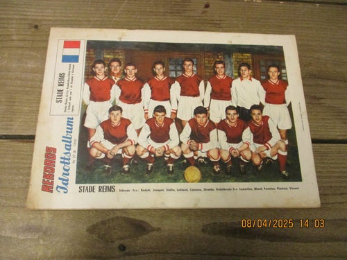 Tidningen REKORD Nr 27 B-1959, Lagbild Stade Reims