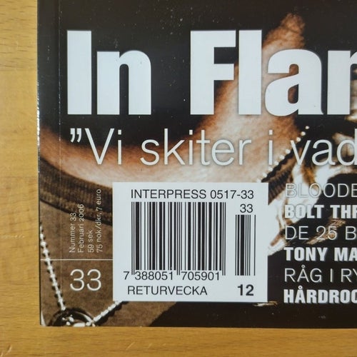 Sweden Rock Magazine #33, 2006 (Tidning, Musik, In Flames)