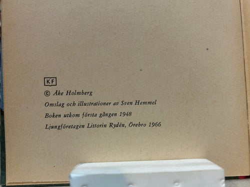 Ture Sventon, privatdetektiv av Åke Holmberg, bok, Very good plus