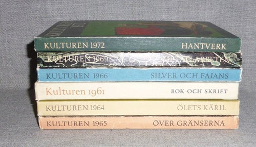 6 st Kulturens årsböcker