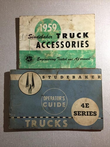 1959 Studebaker Trucks 4E Series Operator's Guide