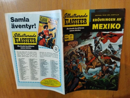Illustrerade klassiker nr 108 Erövringen av Mexico Bernal Diaz Castillo. VG+