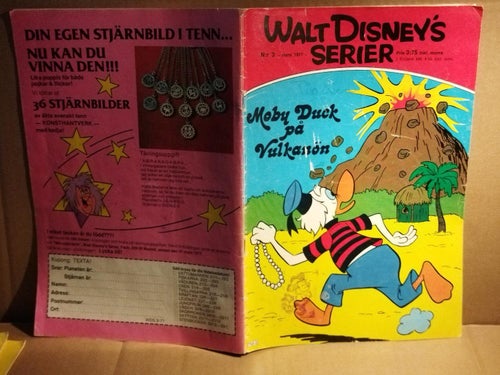 Walt Disneys serier 1977 nr 3 Moby Duck på Vulkanön