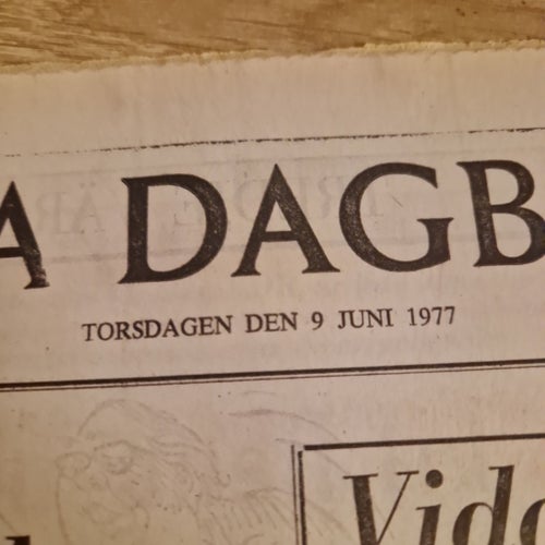 Svenska Dagbladet från 1977