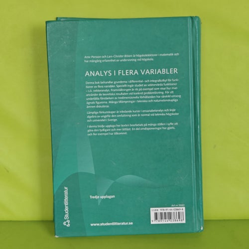 Analys i flera variabler av Arne Persson och Lars-Christer Böiers, 3:e utgåvan