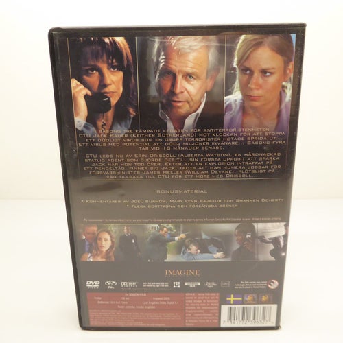 24 Säsong 4 - Kiefer Sutherland - Region 2, DVD-box, Svensk text, Fint skick