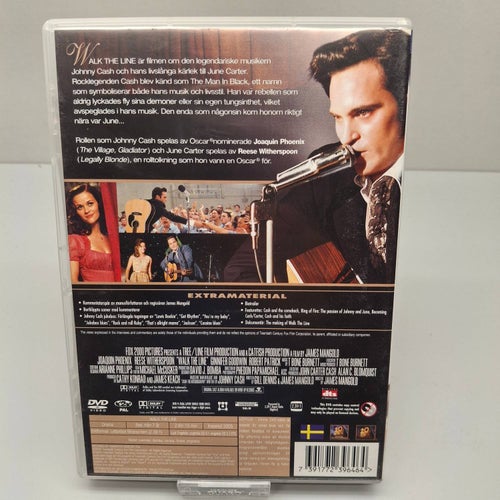 Walk the line - Joaquin Phoenix - Region 2, DVD-Film, Svensk text, Fint skick