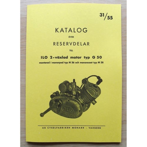Reservdelskatalog iLO G50 Monarped motor