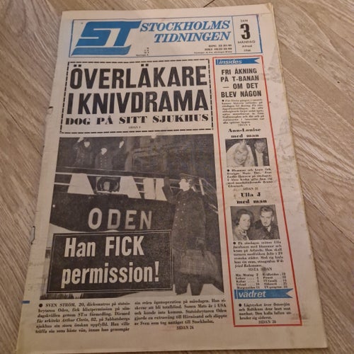 Stockholms-Tidningen från 3 januari 1966