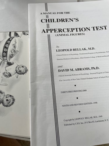 CHILDREN'S APPERCEPTION TEST (C.A.T.) av Leopold Bellak, M.D. och Sonya Sorel