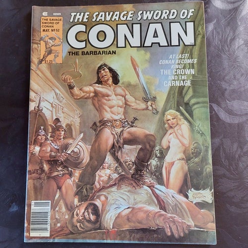 Savage Sword of Conan Conan the Barberian 1980 #52 MAY VF PRIS 399 FRAKT 69