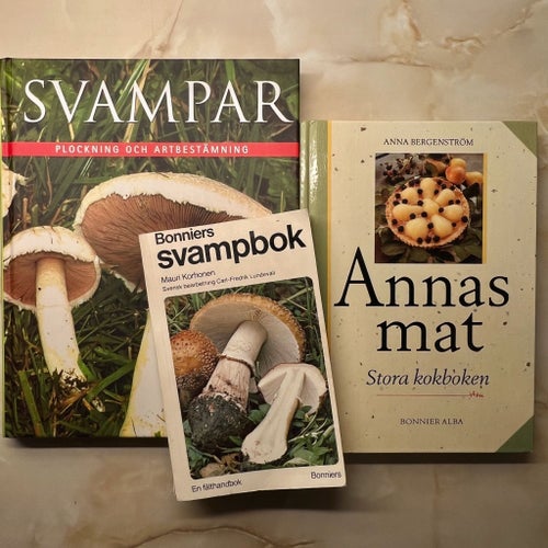 Svampböcker + Annas Mat – Bonniers Svampbok & Plockning