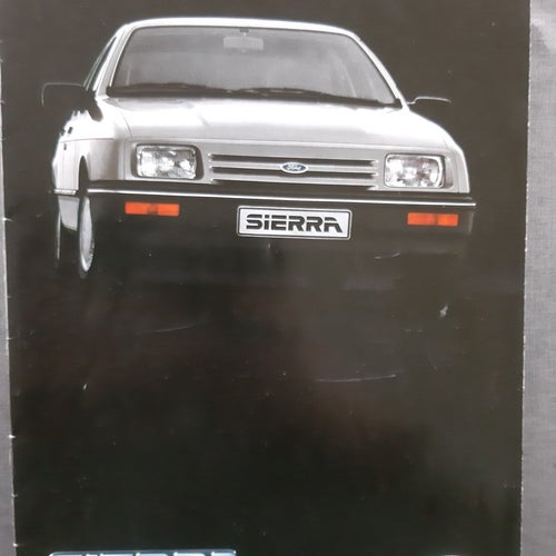 Ford Sierra 1984 - försäljningsbroschyr (inkl bl a XR4i)