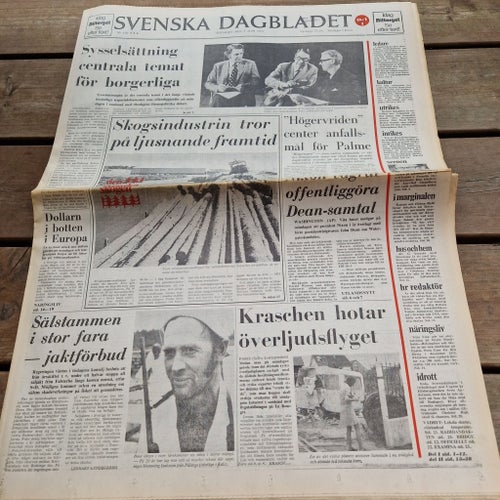 Svenska Dagbladet Tidning 5 Juni 1973