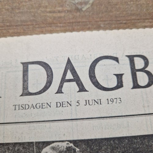 Svenska Dagbladet Tidning 5 Juni 1973