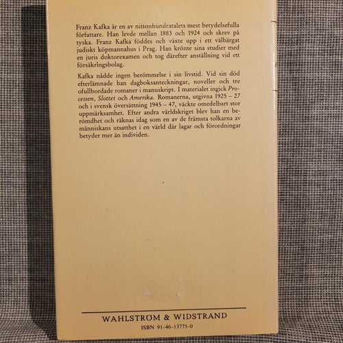 Amerika av Franz Kafka, Wahlström & Widstrand