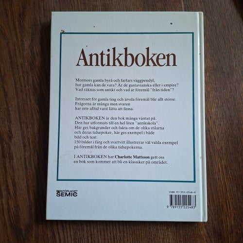 Antikboken av Charlotte Mattsson, 1985