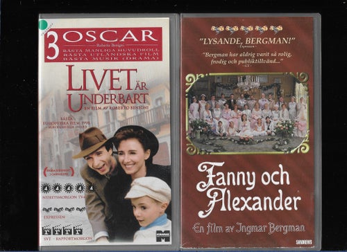 Livet är underbart & Fanny och Alexander (VHS)