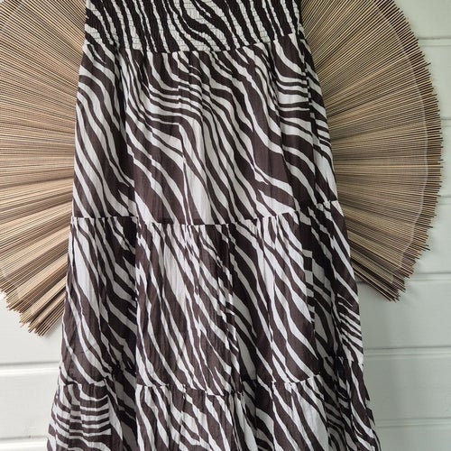 GINA TRICOT Zebra kjol St M