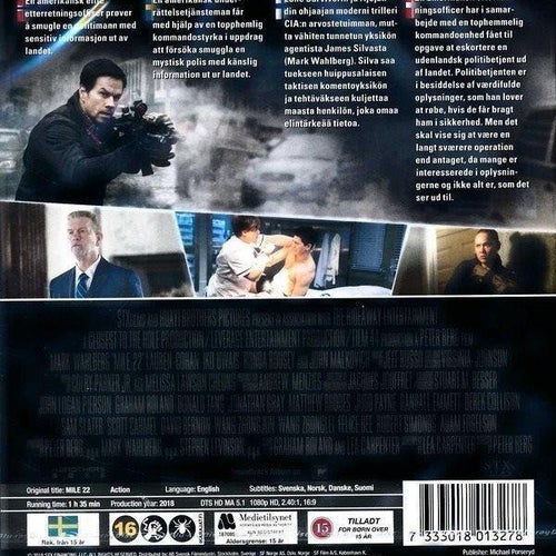 Mile 22 (Blu-Ray).