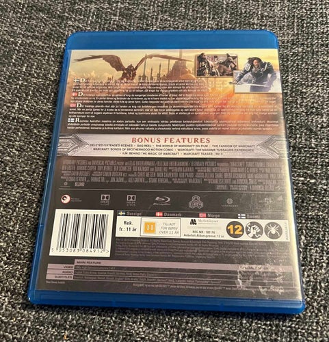WARCRAFT - THE BEGINNING  (2016) SVENSK BLU RAY I MKT FINT SKICK!