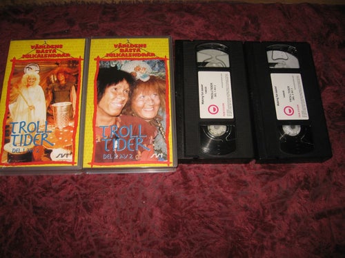 TROLLTIDER HELA SERIEN (EVA RYDBERG,BIRGITTA ANDERSSON,STIG JÄRREL) VHS